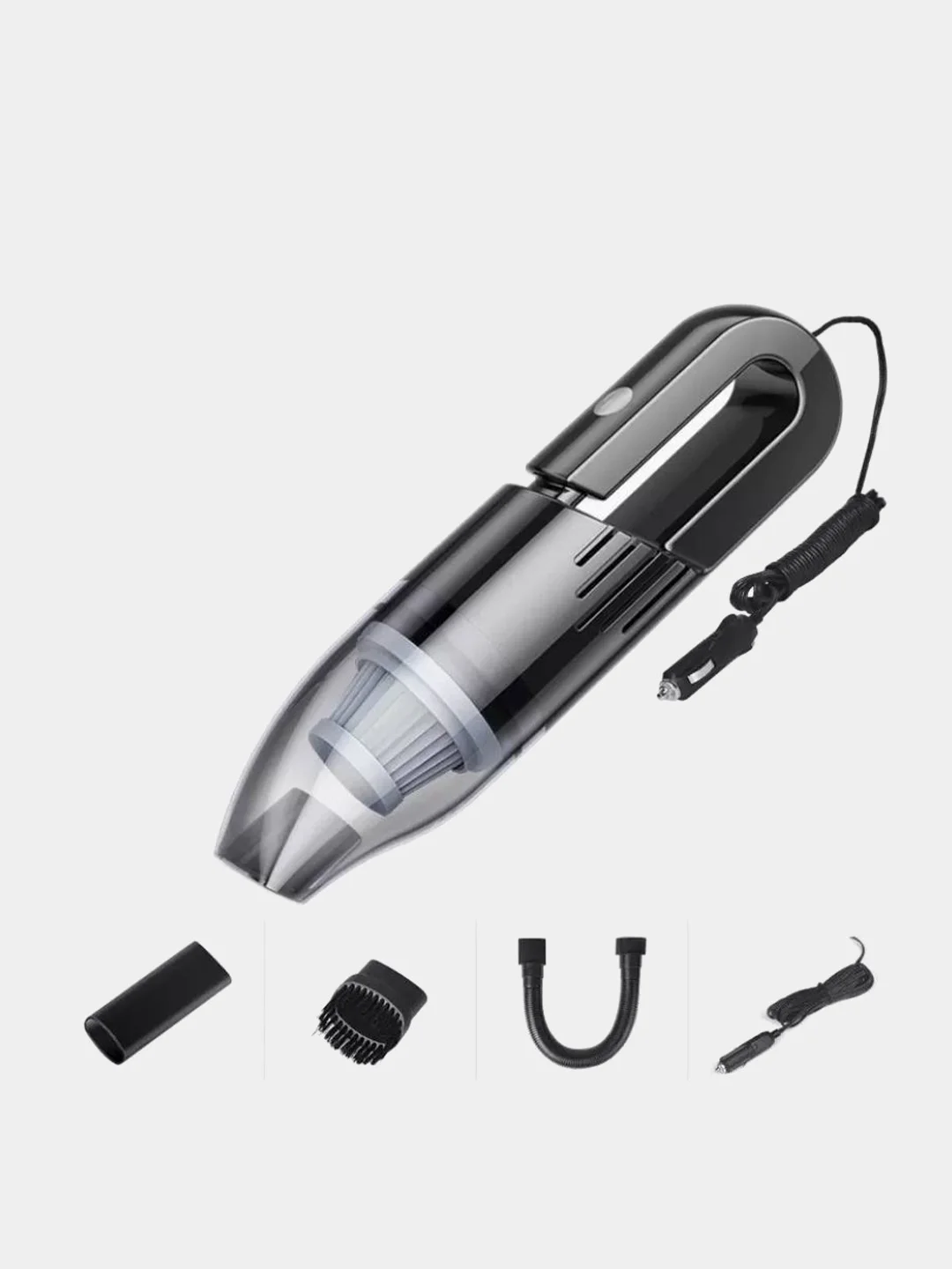 Пылесос автомобильный портативный беспроводной и проводной 12V, 120W Мощный