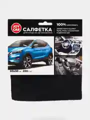 Салфетка для ухода за авто JOY CAR 30*30, плотность 220 г/м2, черная