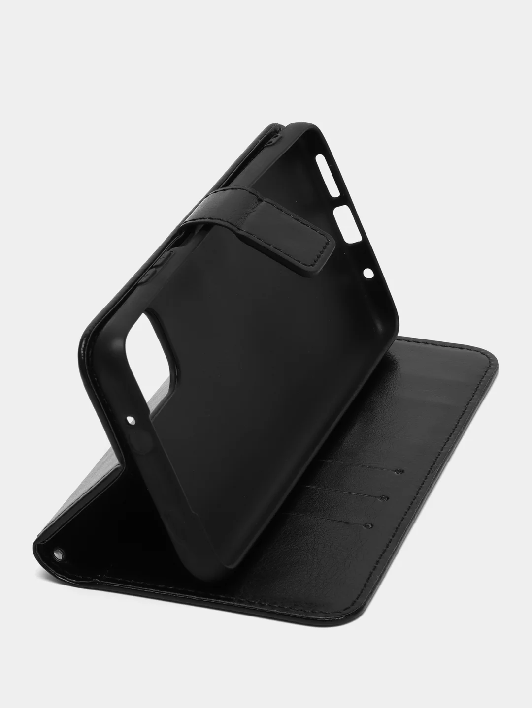 Черный чехол-книжка с магнитной застежкой для Xiaomi Poco M3 (Сяоми Поко М3)