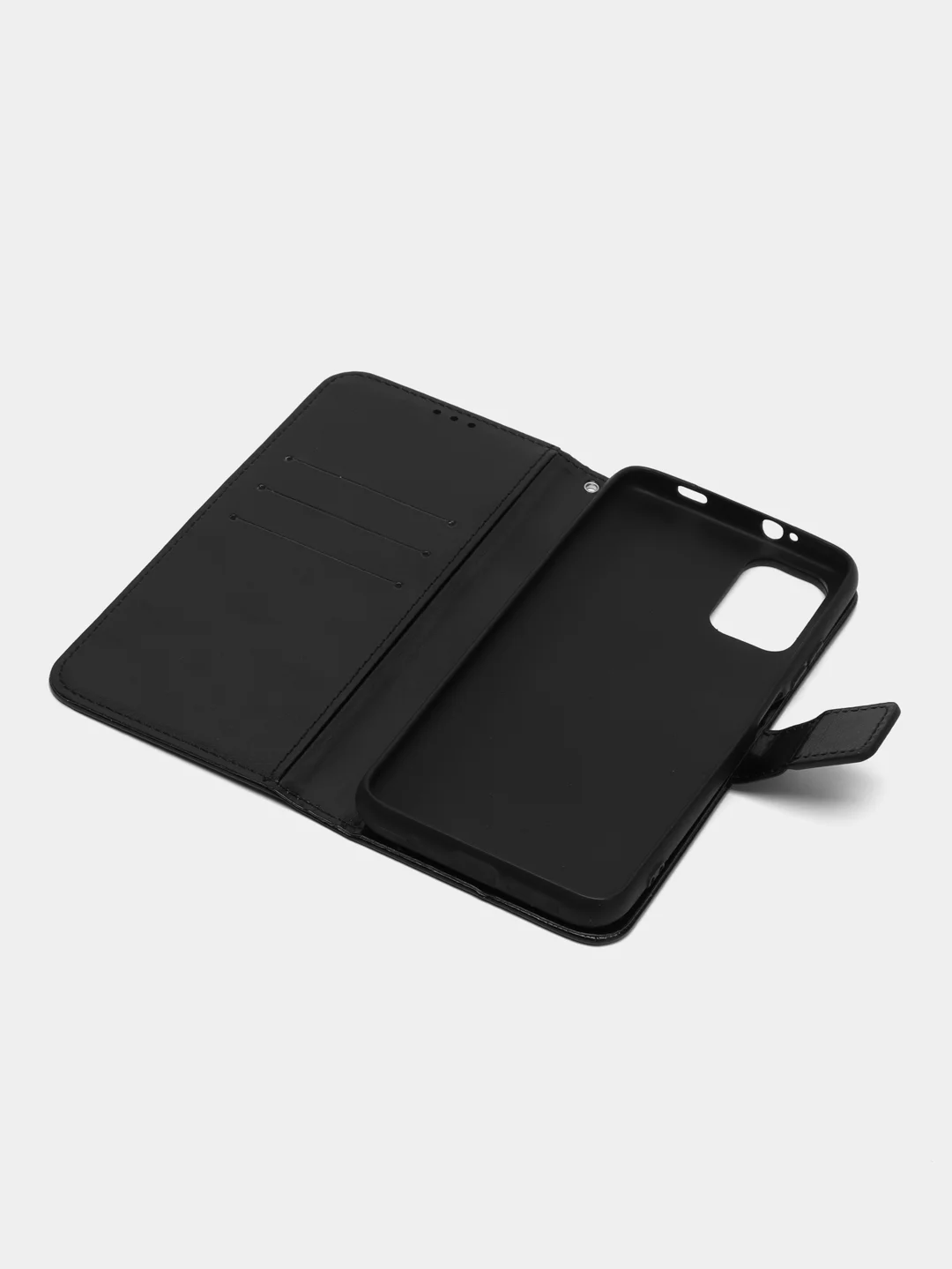Черный чехол-книжка с магнитной застежкой для Xiaomi Poco M3 (Сяоми Поко М3)