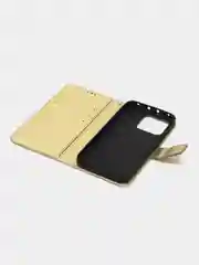 Золотой чехол-книжка с магнитной застежкой для Xiaomi 13 (Сяоми 13)