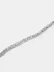 Серебряный бусины рондели стеклянные граненые