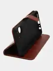 Багровый чехол-книжка с магнитной застежкой для Realme C55 / Oppo Narzo N55 (Реалми С55 / Н55)