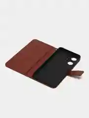 Багровый чехол-книжка с магнитной застежкой для Realme C55 / Oppo Narzo N55 (Реалми С55 / Н55)