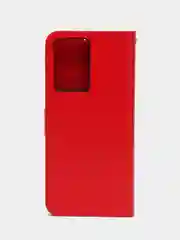 Красный чехол-книжка с магнитной застежкой для Oppo A57 4G / A57S 4G / A77 4G/ A77S 4G (Оппо А57С)