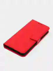 Красный чехол-книжка с магнитной застежкой для Oppo A57 4G / A57S 4G / A77 4G/ A77S 4G (Оппо А57С)