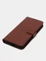 Багровый чехол-книжка с магнитной застежкой для ZTE Blade A51 (ЗТЕ Блейд А51)