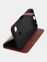 Багровый чехол-книжка с магнитной застежкой для ZTE Blade A51 (ЗТЕ Блейд А51)