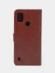Багровый чехол-книжка с магнитной застежкой для ZTE Blade A51 (ЗТЕ Блейд А51)