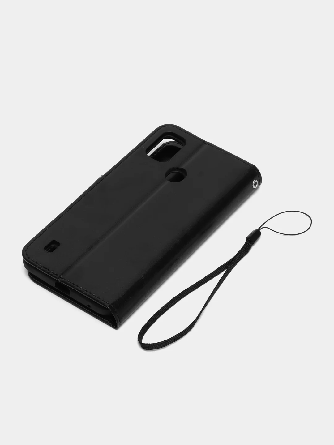 Черный чехол-книжка с магнитной застежкой для ZTE Blade A51 (ЗТЕ Блейд А51)