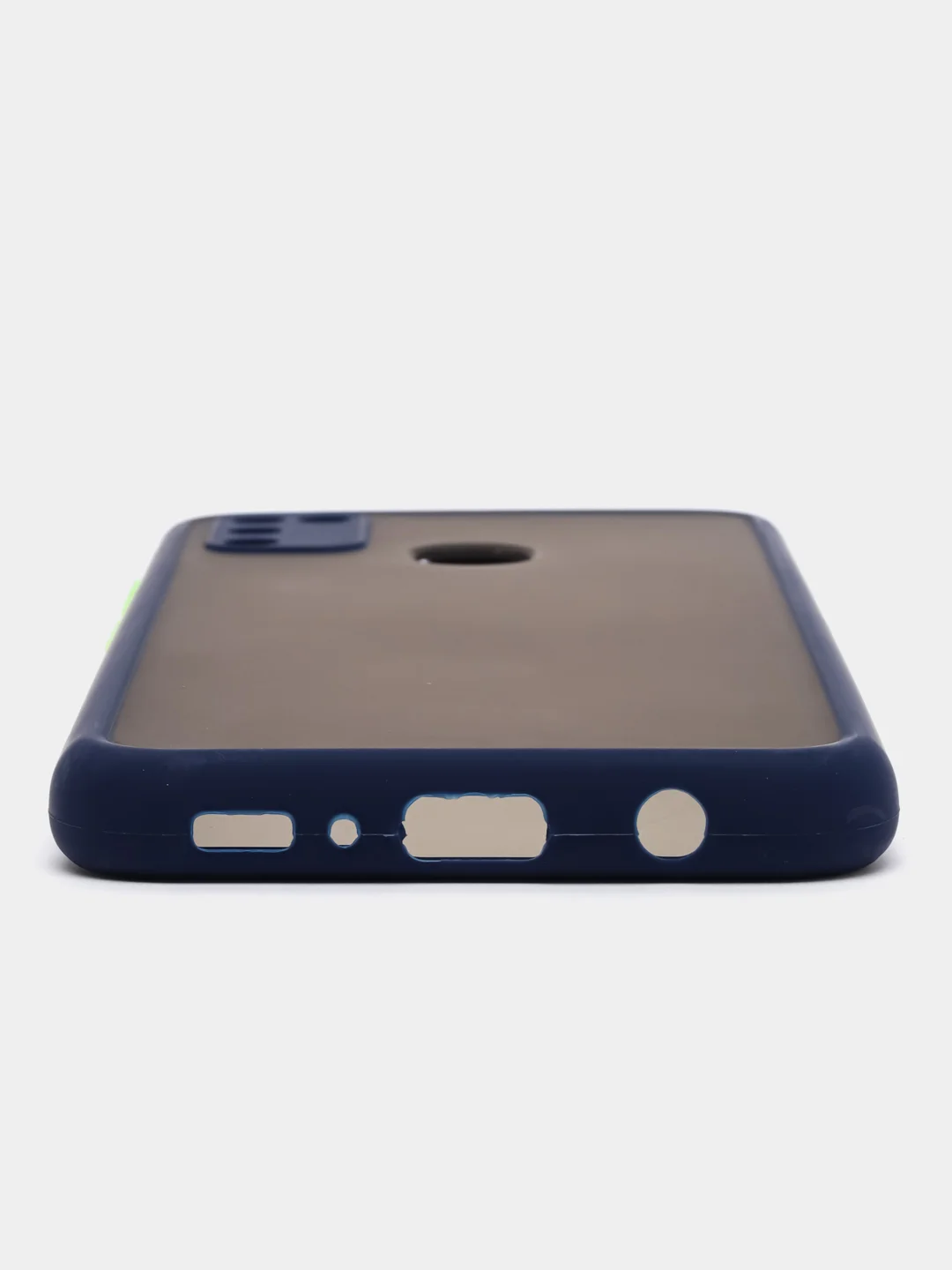 Темно-синий samsung Galaxy M21 / M30s, Галакси М21, М30с чехол матовый силиконовый с цветными кнопками