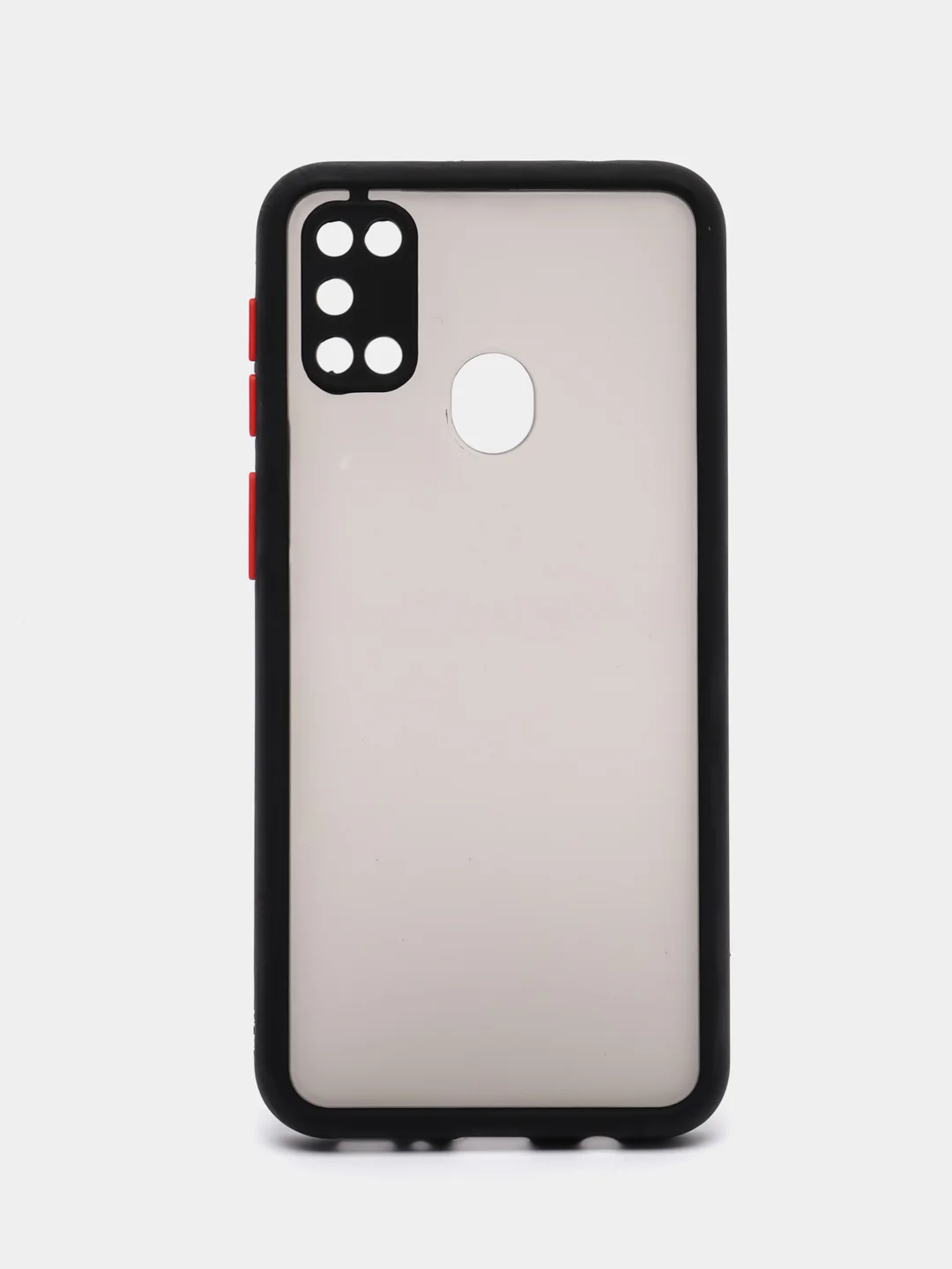 Угольный samsung Galaxy M21 / M30s, Галакси М21, М30с чехол матовый силиконовый с цветными кнопками