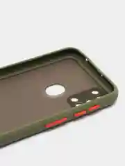 Лайм samsung Galaxy M21 / M30s, Галакси М21, М30с чехол матовый силиконовый с цветными кнопками