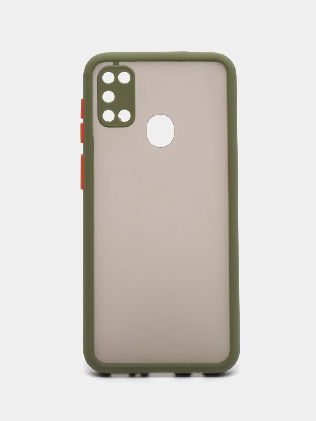 Лайм samsung Galaxy M21 / M30s, Галакси М21, М30с чехол матовый силиконовый с цветными кнопками