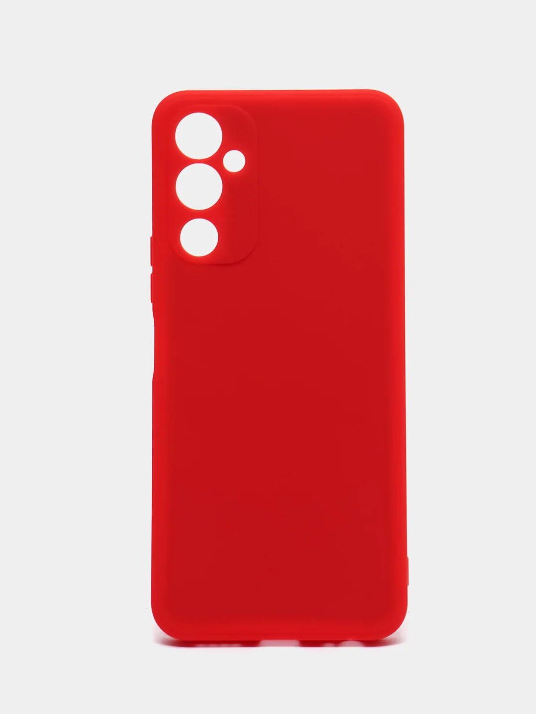 Красный чехол для Tecno Pova 4 (Техно Пова 4), силиконовый, цветной, с подкладом