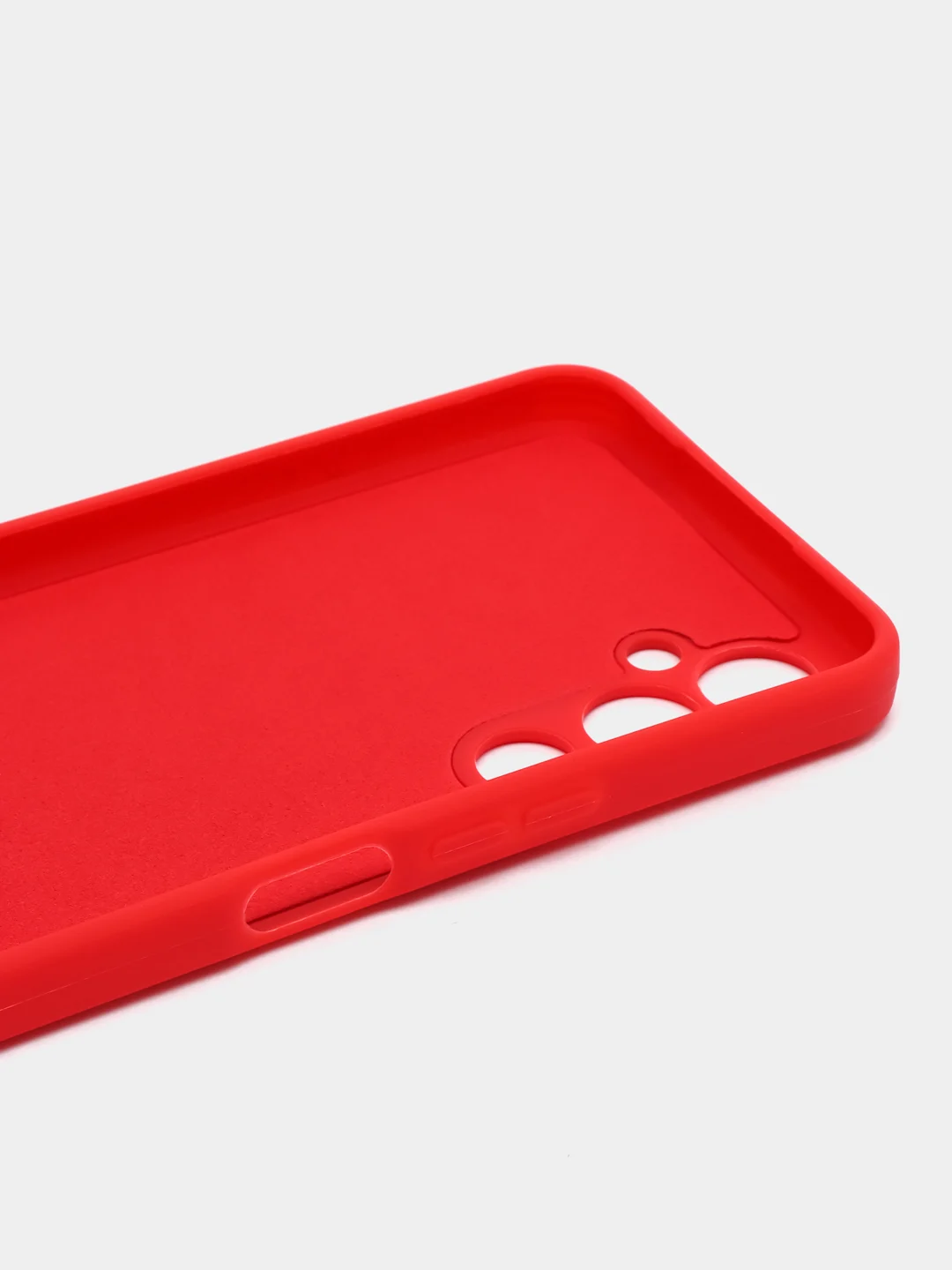 Красный чехол для Tecno Pova 4 (Техно Пова 4), силиконовый, цветной, с подкладом