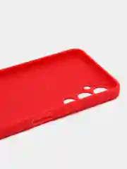 Красный чехол для Tecno Pova 4 (Техно Пова 4), силиконовый, цветной, с подкладом