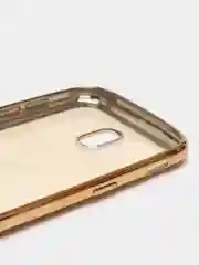 Золотой силиконовый чехол с рамкой для Samsung J5 2017