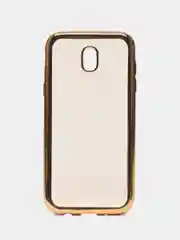 Золотой силиконовый чехол с рамкой для Samsung J5 2017
