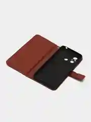 Багровый чехол-книжка с магнитной застежкой для Xiaomi Redmi 12C, Сяоми Редми 12С