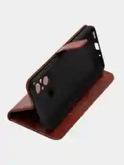 Багровый чехол-книжка с магнитной застежкой для Xiaomi Redmi 12C, Сяоми Редми 12С