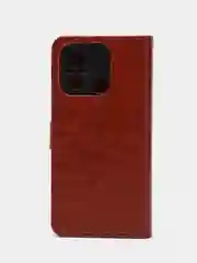 Багровый чехол-книжка с магнитной застежкой для Xiaomi Redmi 12C, Сяоми Редми 12С