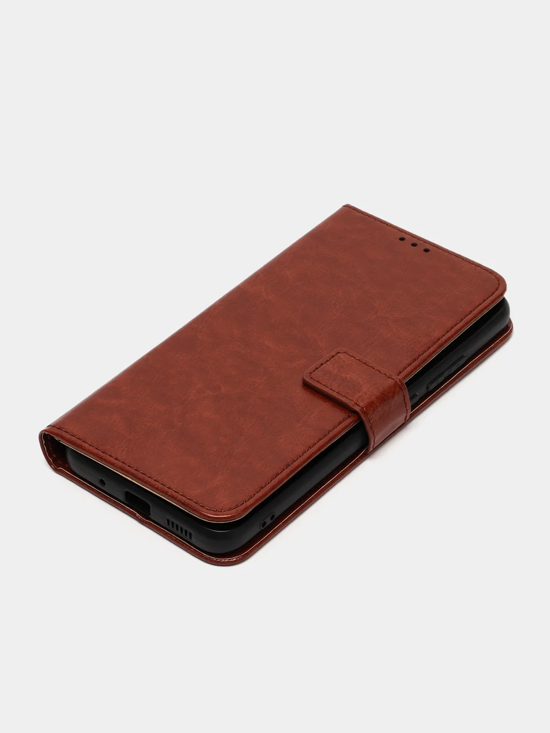 Багровый чехол-книжка с магнитной застежкой для Xiaomi Redmi 12C, Сяоми Редми 12С