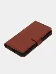 Багровый чехол-книжка с магнитной застежкой для Xiaomi Redmi 12C, Сяоми Редми 12С