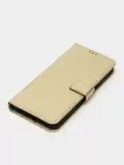Золотой чехол-книжка с магнитной застежкой для Oppo A57 4G / A57S 4G / A77 4G/ A77S 4G (Оппо А57С)