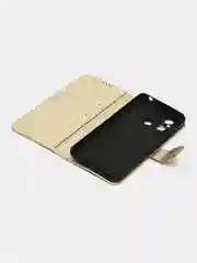 Золотой чехол-книжка с магнитной застежкой для Xiaomi Redmi 12C, Сяоми Редми 12С