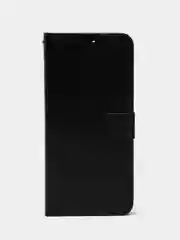 Черный чехол-книжка с магнитной застежкой для Oppo A57 4G / A57S 4G / A77 4G/ A77S 4G (Оппо А57С)