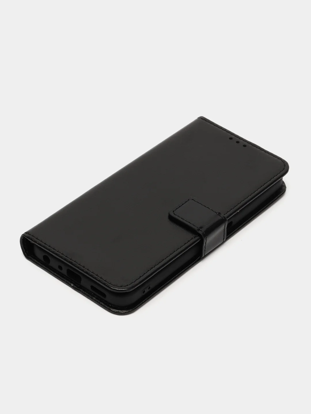 Черный чехол-книжка с магнитной застежкой для Oppo A57 4G / A57S 4G / A77 4G/ A77S 4G (Оппо А57С)