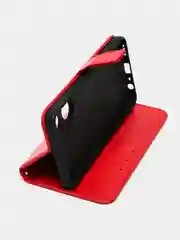 Красный чехол-книжка с магнитной застежкой для Realme C55 / Oppo Narzo N55 (Реалми С55 / Н55)
