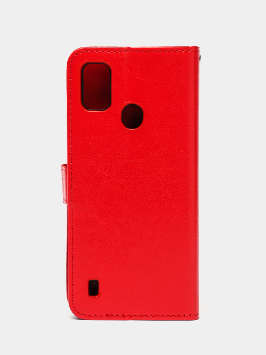 Красный чехол-книжка с магнитной застежкой для ZTE Blade A51 (ЗТЕ Блейд А51)