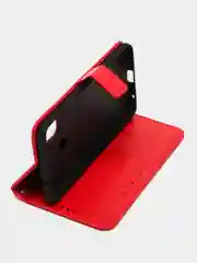 Красный чехол-книжка с магнитной застежкой для ZTE Blade A51 (ЗТЕ Блейд А51)