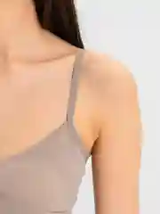 Шоколадный топ женский, кроп топ, с чашками