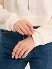 Молочный худи женский, укороченный