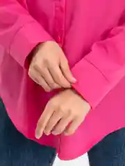 Прозрачный рубашка женская, оверсайз, хлопок