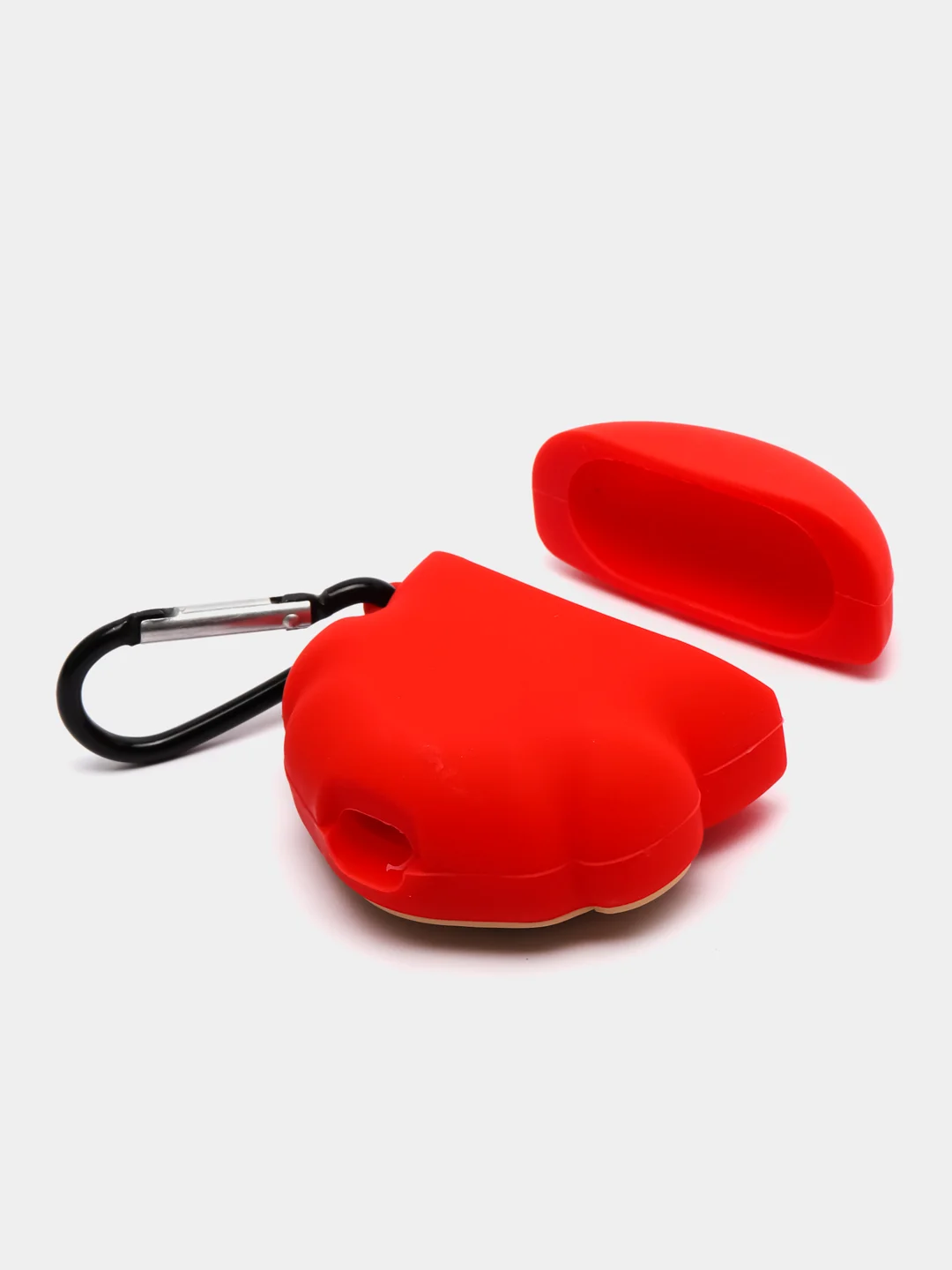 Бежевый меланж силиконовый чехол для Airpods 1/2