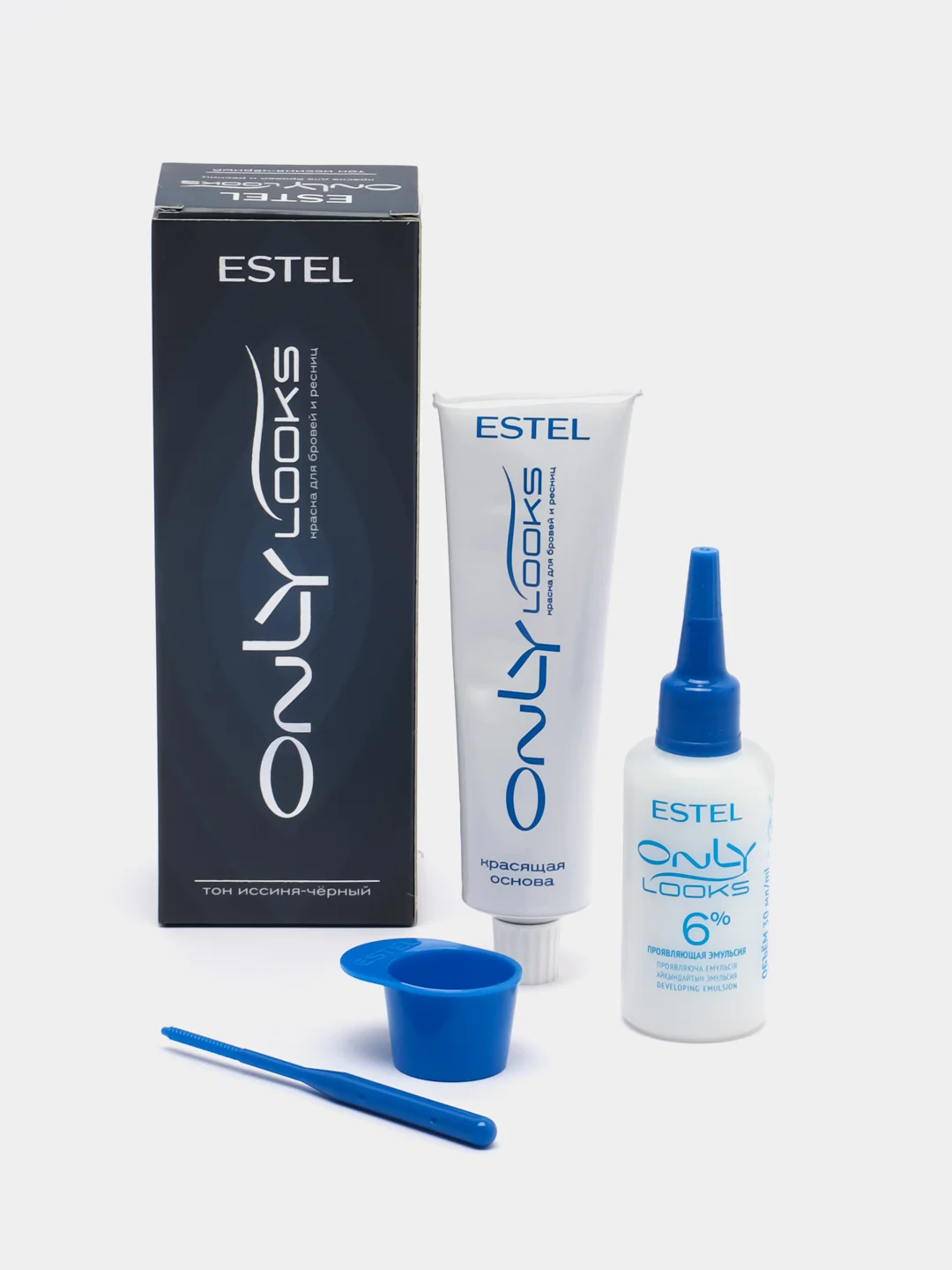 Estel Only Looks краска для бровей и ресниц, иссиня-черный, 50 мл