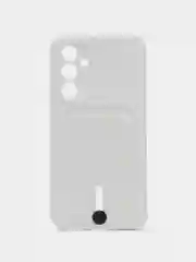 Белый чехол Samsung Galaxy A54 5G (Самсунг Галакси А54 5Ж) силиконовый, противоударный