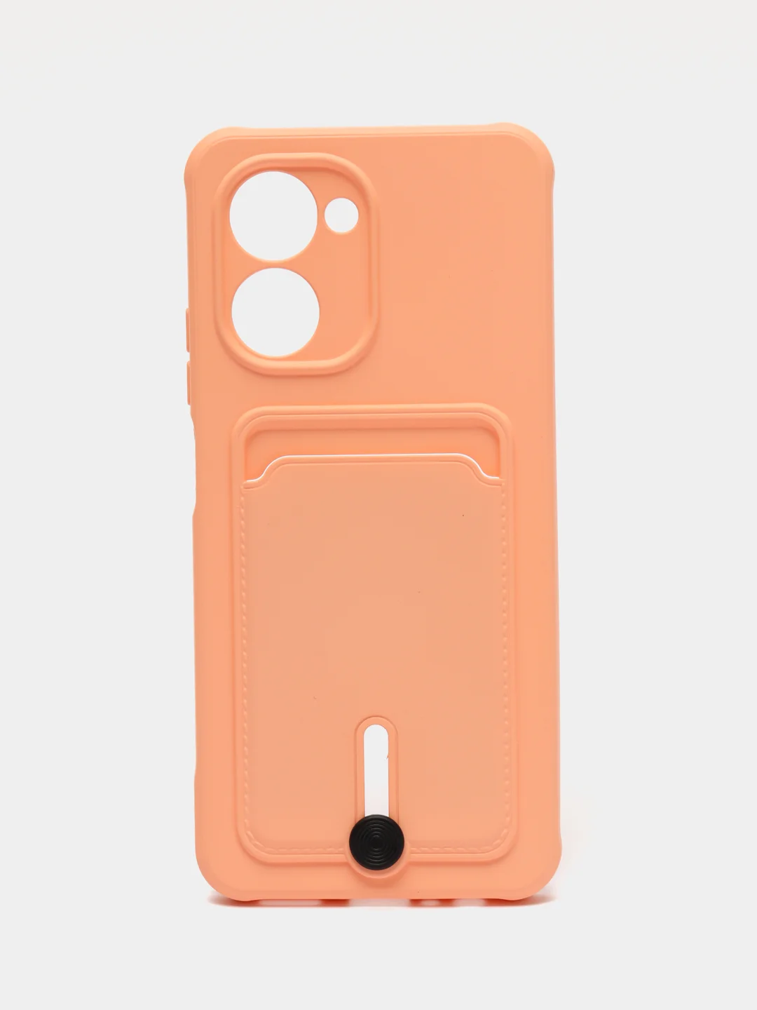 Пудровый силиконовый чехол для Realme C33 (Реалми С33), прозрачный