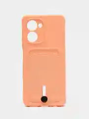 Пудровый силиконовый чехол для Realme C33 (Реалми С33), прозрачный