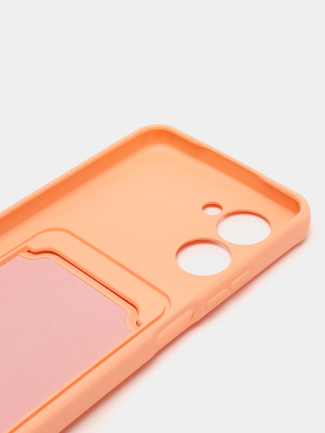 Пудровый силиконовый чехол для Realme C33 (Реалми С33), прозрачный