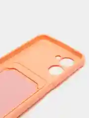 Пудровый силиконовый чехол для Realme C33 (Реалми С33), прозрачный