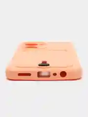 Пудровый силиконовый чехол для Realme C33 (Реалми С33), прозрачный