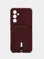 Тёмно-бордовый чехол Samsung Galaxy A54 5G (Самсунг Галакси А54 5Ж) силиконовый, противоударный