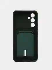 Тёмно-зелёный чехол Samsung Galaxy A54 5G (Самсунг Галакси А54 5Ж) силиконовый, противоударный