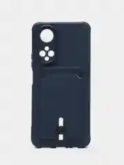 Темно-синий силиконовый чехол для Huawei Honor X7, Хуавэй Хонор X7, защита камеры
