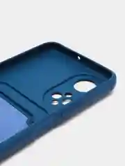 Синий силиконовый чехол для Huawei Honor X7, Хуавэй Хонор X7, защита камеры